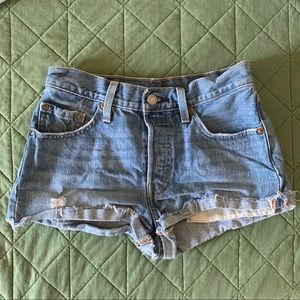 Levi’s 501 Shorts, Medium Wash